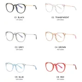 Women Round Cat Eye Blue Light Blocking Glasses