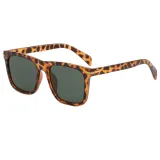Flat Top Square Black Shades Sunglasses
