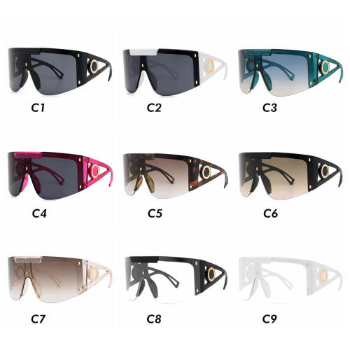 Oversized Mono Lens Shield Sunglasses