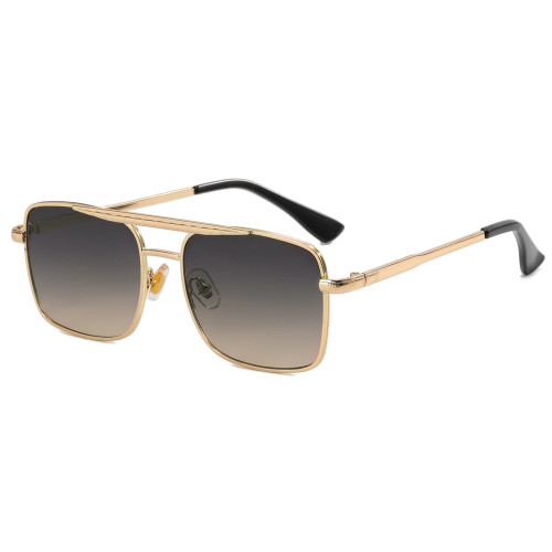 Fashion Metal Frame Gradient Shades Sunglasses