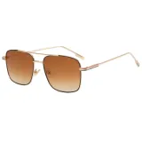 Fashion Metal Frame Gradient Shades Sunglasses