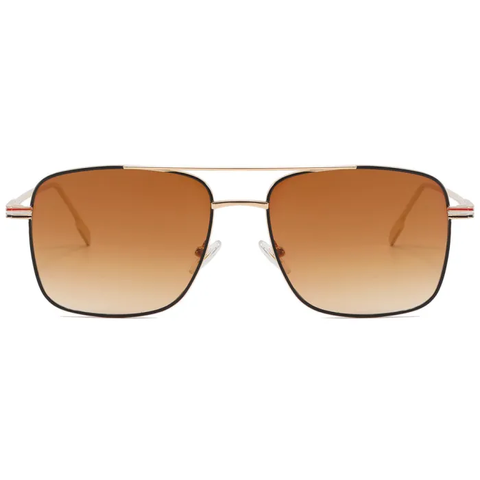 Fashion Metal Frame Gradient Shades Sunglasses