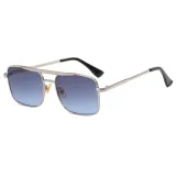 Fashion Metal Frame Gradient Shades Sunglasses