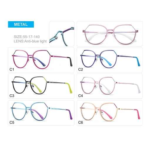 Fashion Polygon Anti Blue Light Blocking Glasses