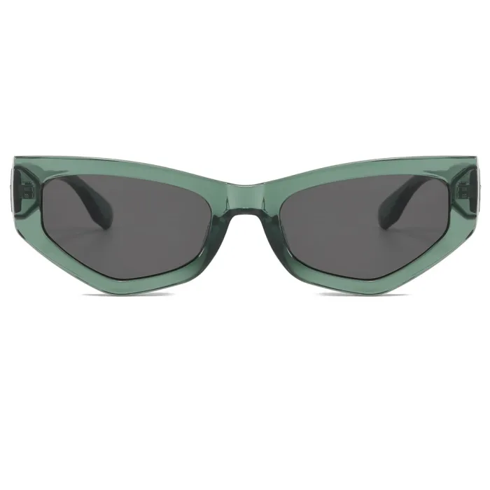 Cat Eye Women Small Polygon Sunglasses
