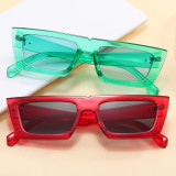 Fashion Flat Top Rectangle Sunglasses