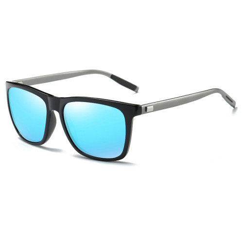 Aluminum magnesium temples square Shades Polarized Sunglasses