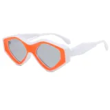 Cat Eye Women Small Polygon Sunglasses