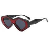 Cat Eye Women Small Polygon Sunglasses