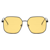 Oversized Shades Metal Frame Polarized Sunglasses