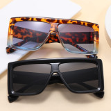 Oversized Flat Top Square Sunglasses
