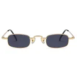 Small Rectangle Metal Frame Sunglasses