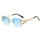 Panther Square Rimless Sunglasses
