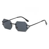 Octagonal Rimless Sunglasses
