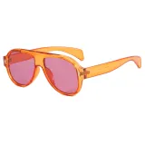 Flat Top Oversized Shades Sunglasses