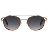 Flat Top Steampunk Metal Frame Sunglasses