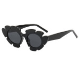 Women Flower Cat Eye Sunglasses