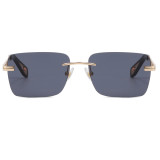 Rectangle Tinted Rimless Sunglasses