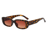 Leopard Rectangle Sunglasses