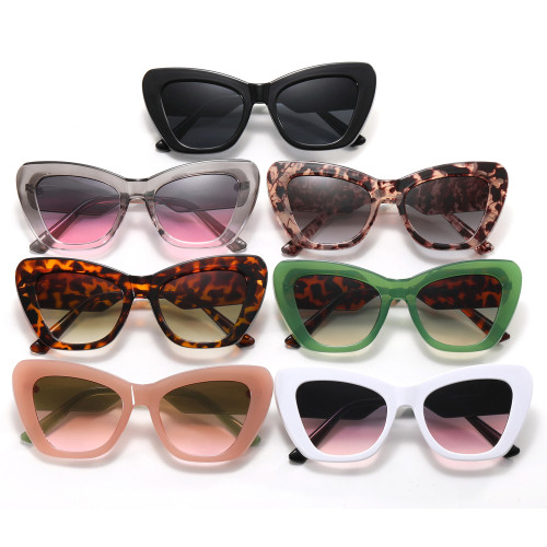 Big Frame Women Shades Cat Eye Sunglasses