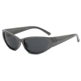 Polarized  Y2K Oval Outdoor Cycling Sporty Sunglasses