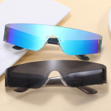 Y2K One Piece Lens Rimless Sunglasses