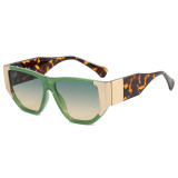 Oversized Luxury Flat Top Sunglasses