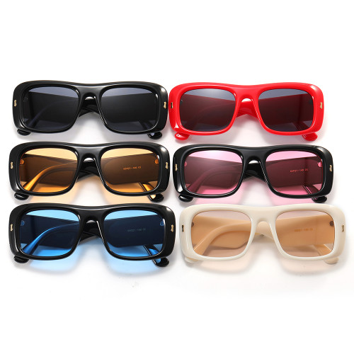 Flat Top Square Black Shades Sunglasses