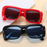Flat Top Square Black Shades Sunglasses
