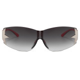 Rimless Shield Y2K Star Sunglasses