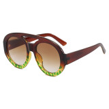 Flat Top Oversized Shades Sunglasses