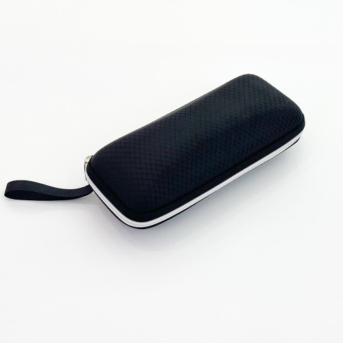 30 pcs/lot Black Rectangular Zippered Glasses Case