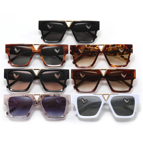 Gradient Shades Flat Metal Top Sunglasses