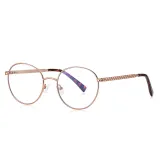 Metal Round Anti Blue Light Glasses