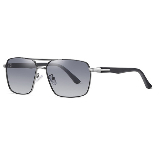 Polarized Double Bridge Pilot Style Anti-Glare Driving Sunglasses