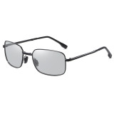 Men's Metal Polarized Photochromic Foldable Sunglasses