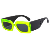 Rectangle Retro Thick Frame Sunglasses