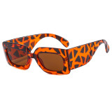 Rectangle Retro Thick Frame Sunglasses