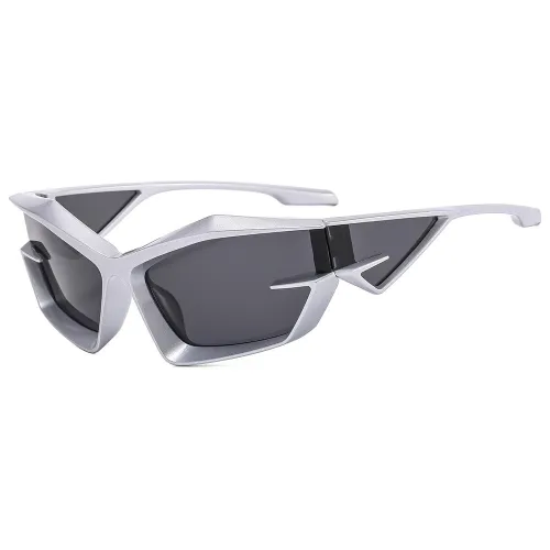 Irregular Steampunk Shades Sporty Y2K Sunglasses