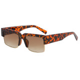 Half Frame Square UV400 Shades Sunglasses