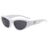 Y2K Oval Outdoor Cycling Sporty Sunglasses