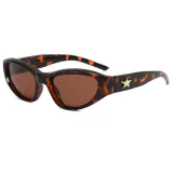 Y2K Oval Outdoor Cycling Sporty Sunglasses