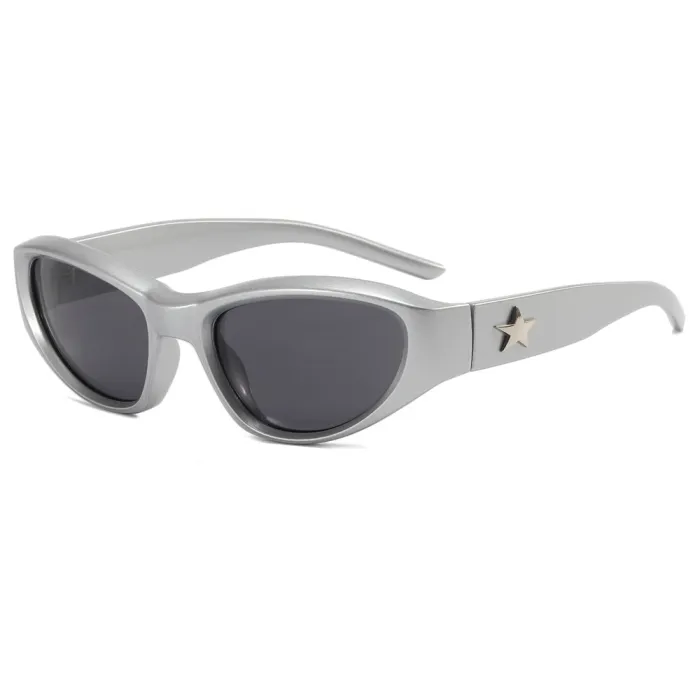 Y2K Oval Outdoor Cycling Sporty Sunglasses