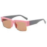 Half Frame Square UV400 Shades Sunglasses