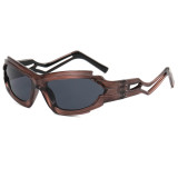 Irregular Steampunk Shades Sporty Y2K Sunglasses