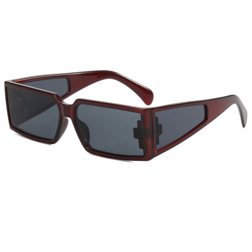 Y2K Tinted Rectangle Shades Sunglasses