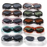 Irregular Steampunk Shades Sporty Y2K Sunglasses