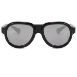 Big Frame Oval Shades Sunglasses