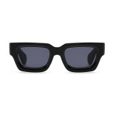 Rectangle Thick Sides Cat Eye Sunglasses