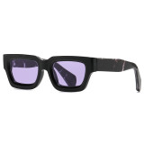 Rectangle Thick Sides Cat Eye Sunglasses